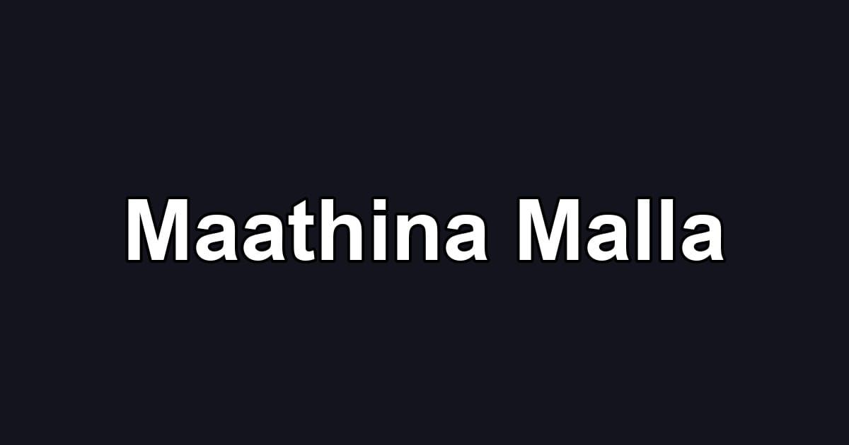 Maathina Malla