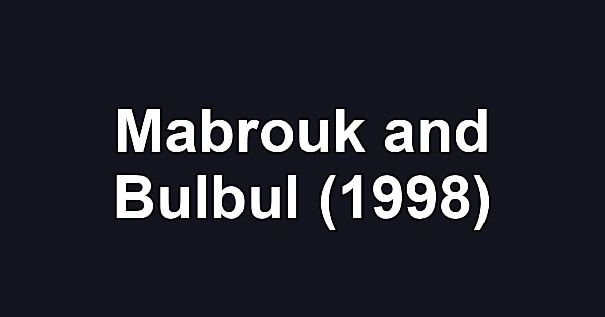 Mabrouk and Bulbul (1998)