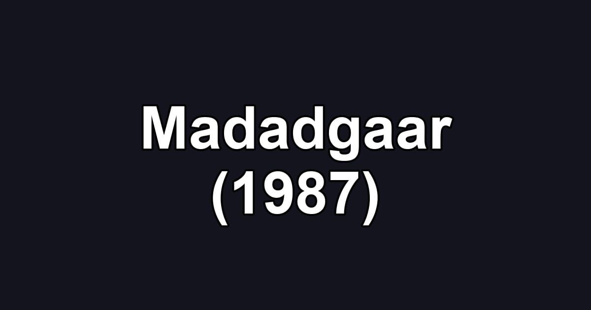 Madadgaar (1987)