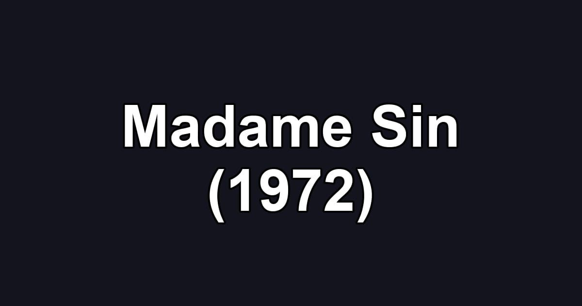 Madame Sin (1972)