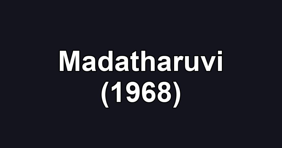 Madatharuvi (1968)