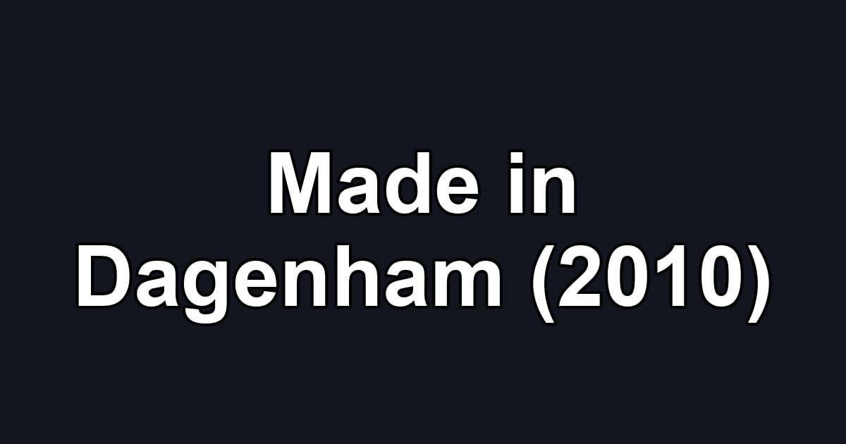 Made in Dagenham (2010)