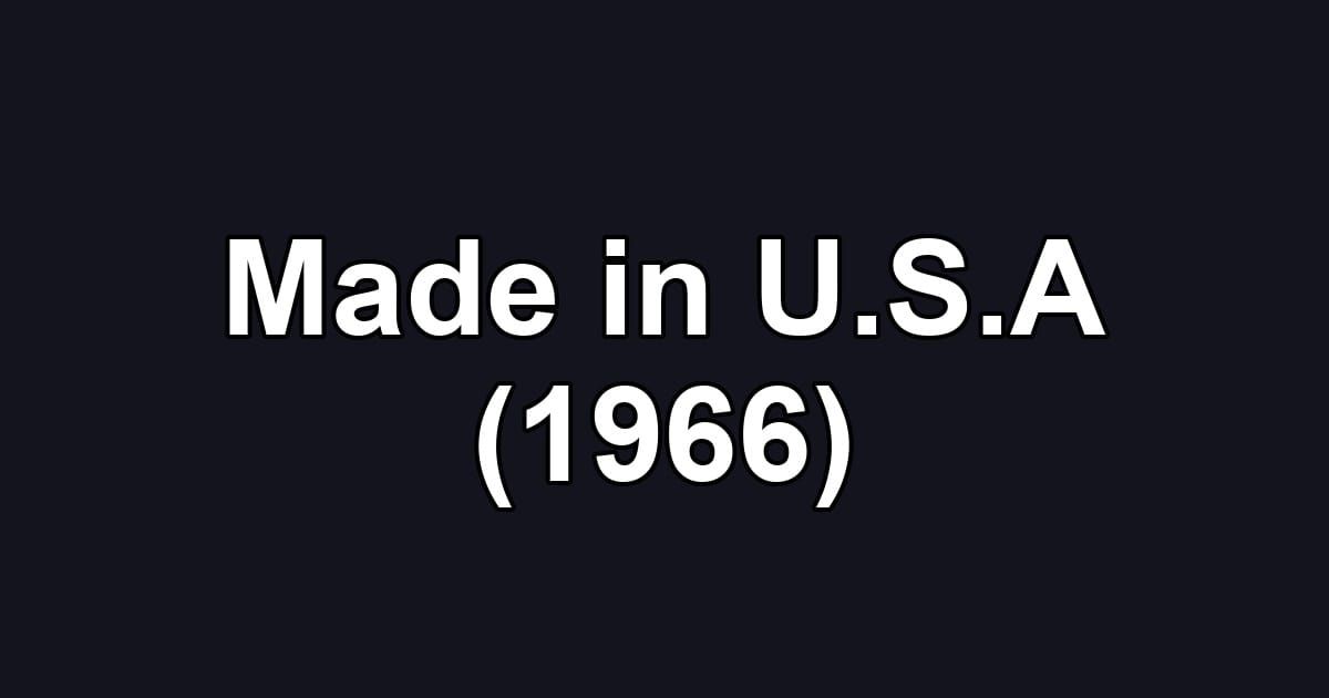 Made in U.S.A (1966)
