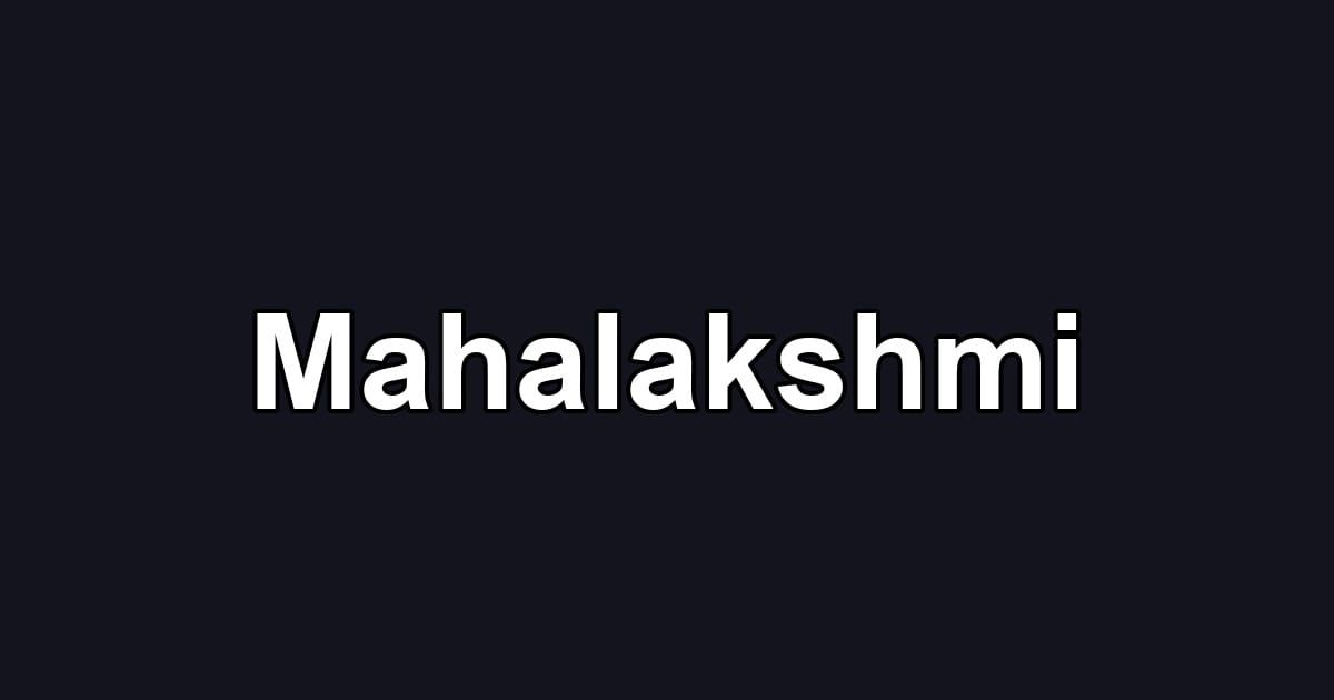 Mahalakshmi