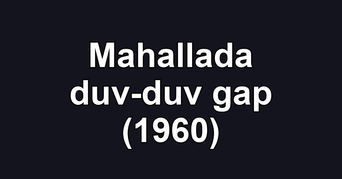 Mahallada duv-duv gap (1960)