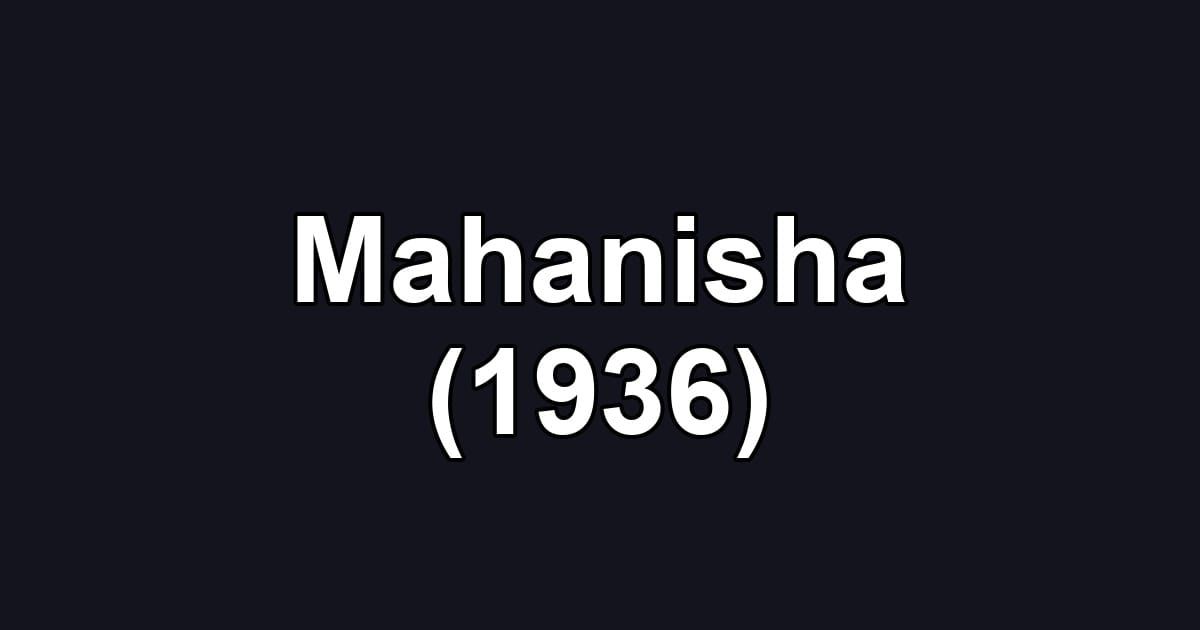 Mahanisha (1936)