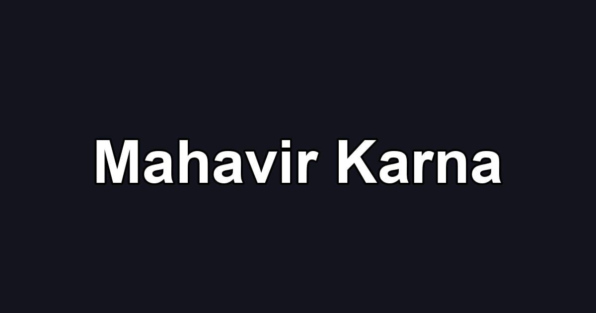 Mahavir Karna