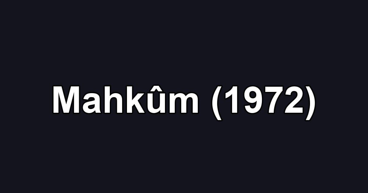Mahkûm (1972)