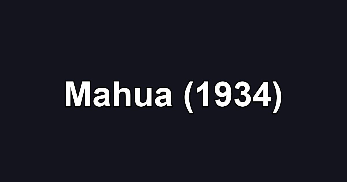 Mahua (1934)