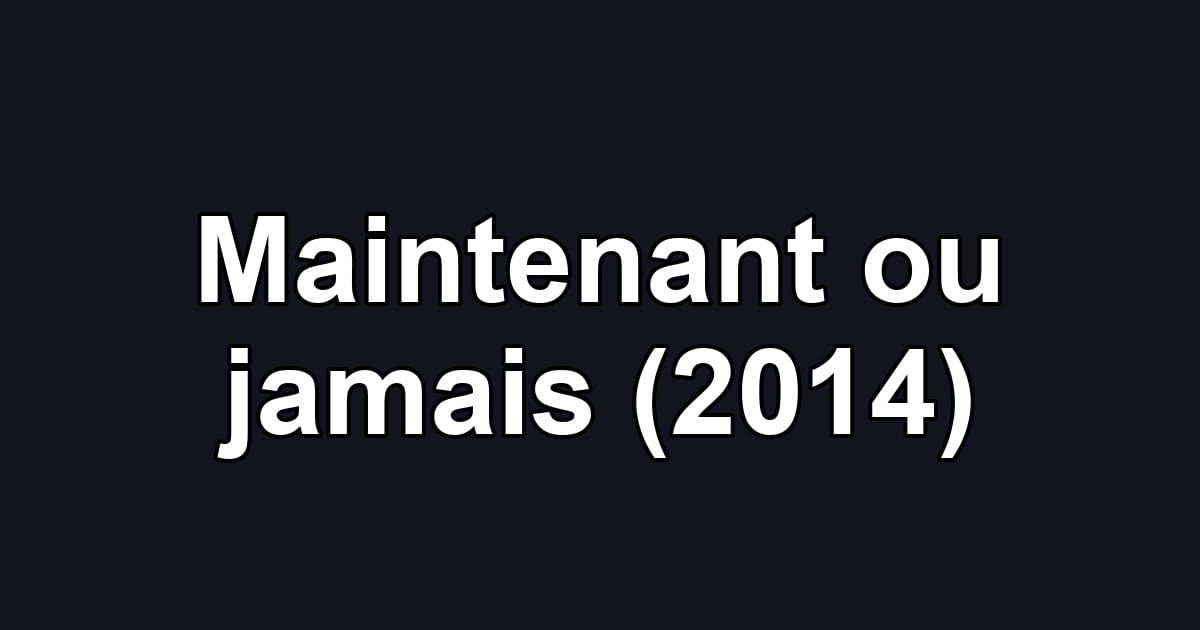 Maintenant ou jamais (2014)