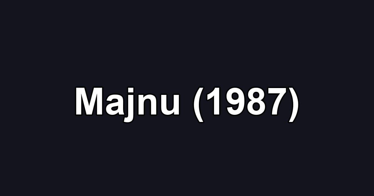 Majnu (1987)