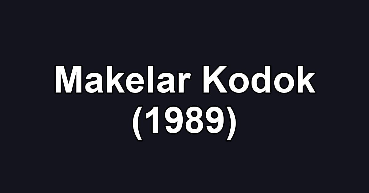 Makelar Kodok (1989)