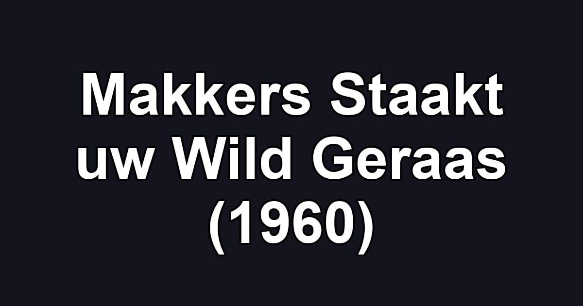 Makkers Staakt uw Wild Geraas (1960)
