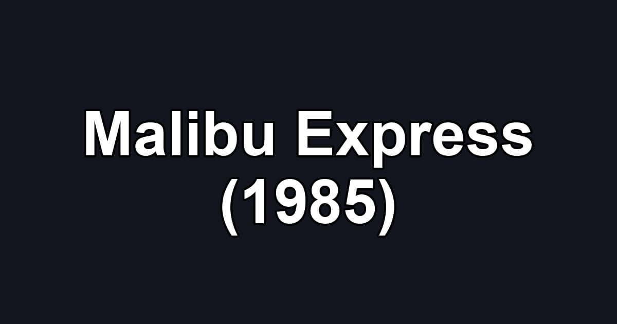 Malibu Express (1985)