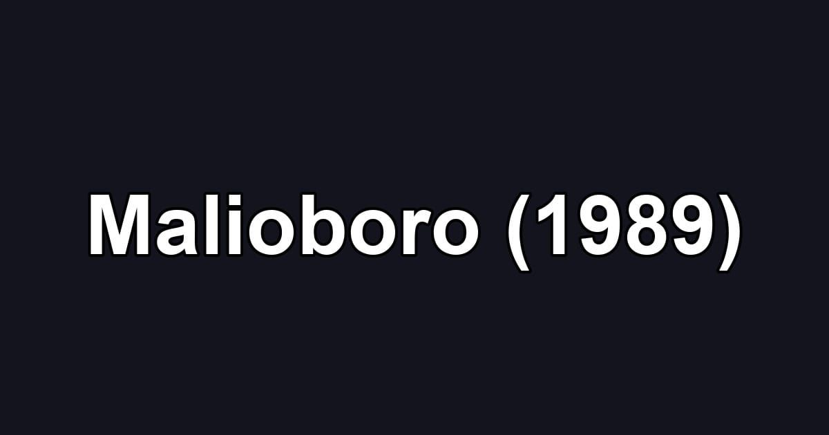 Malioboro (1989)