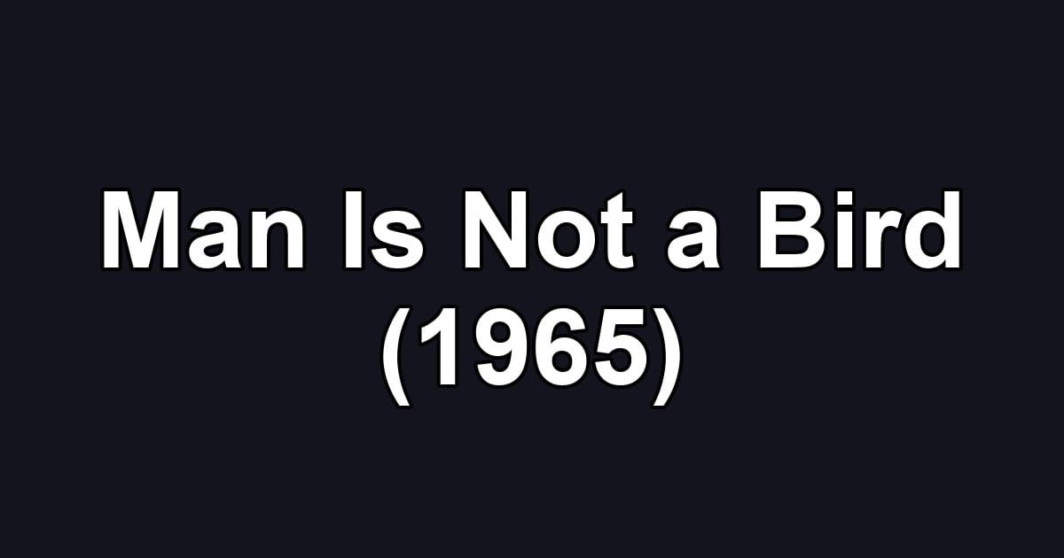Man Is Not a Bird (1965)
