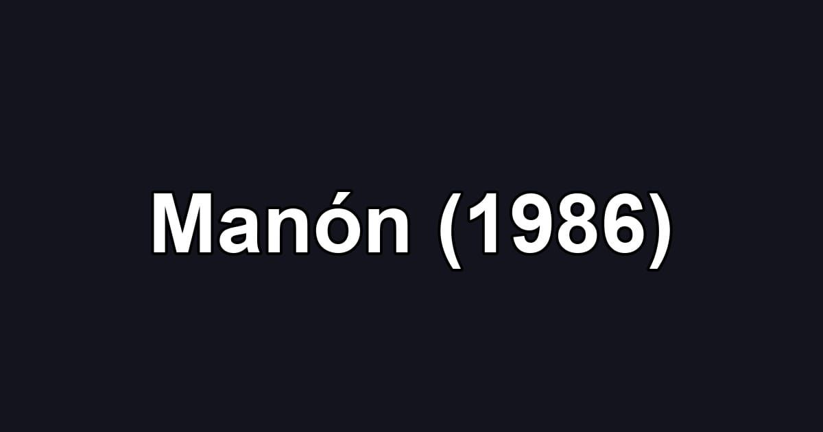 Manón (1986)
