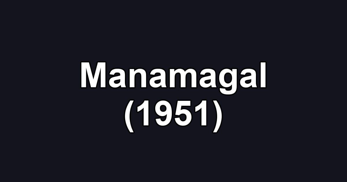 Manamagal (1951)