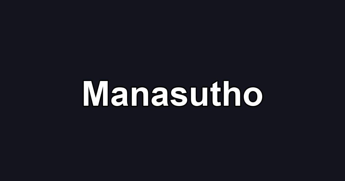 Manasutho