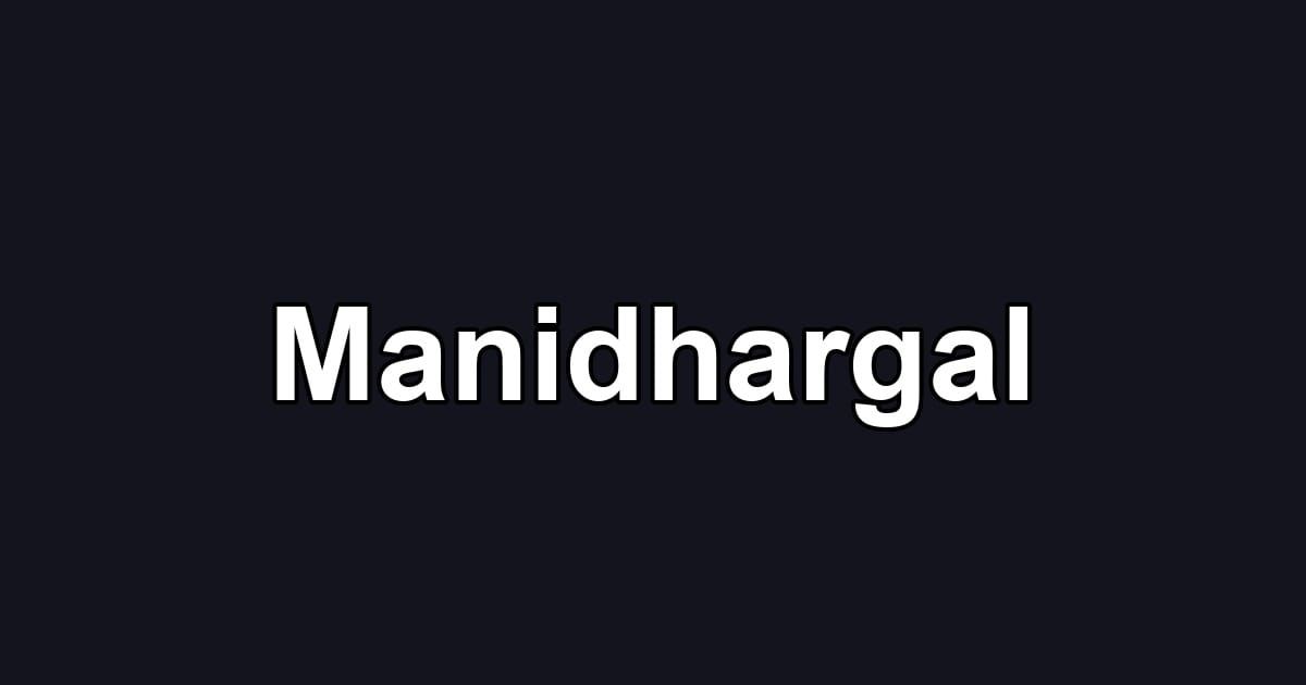 Manidhargal
