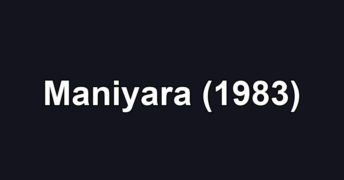 Maniyara (1983)