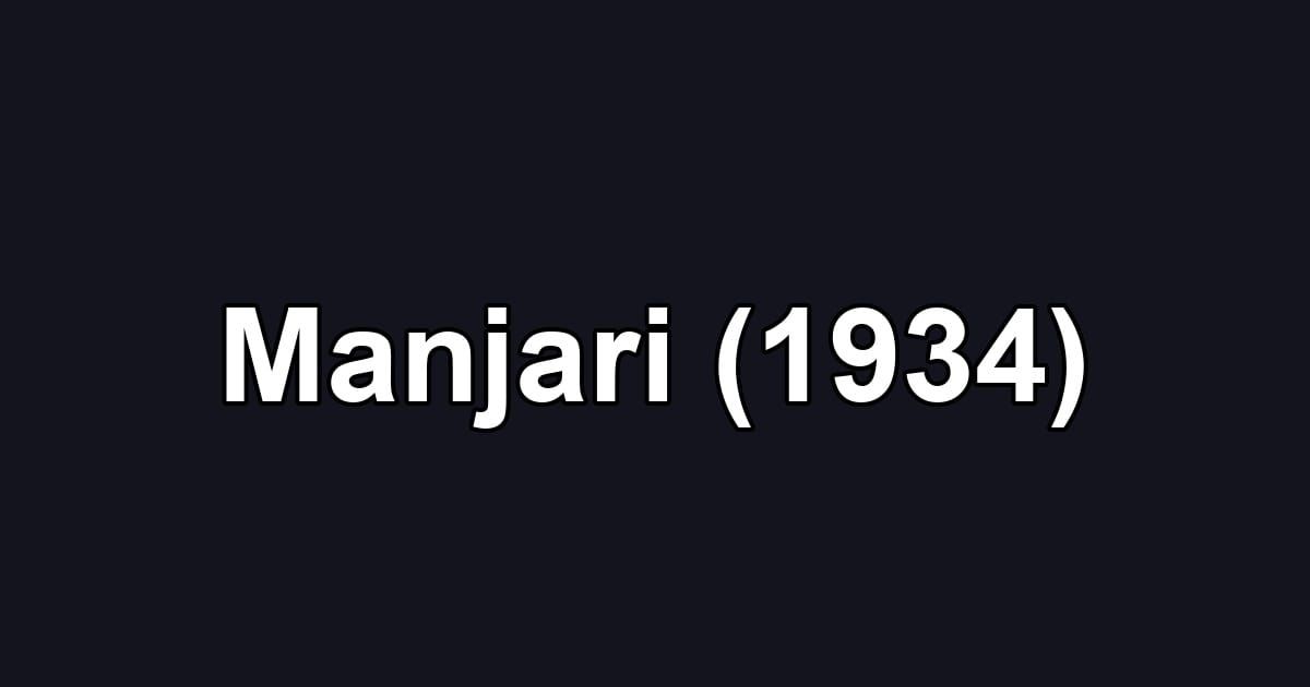 Manjari (1934)