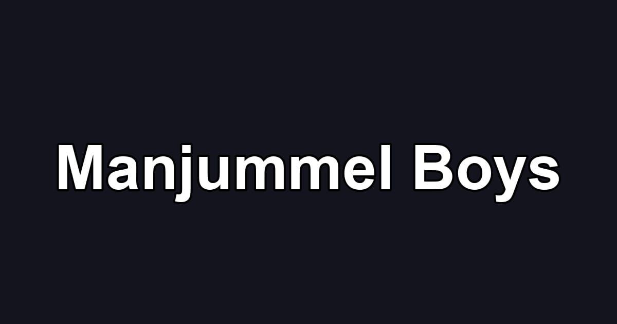 Manjummel Boys