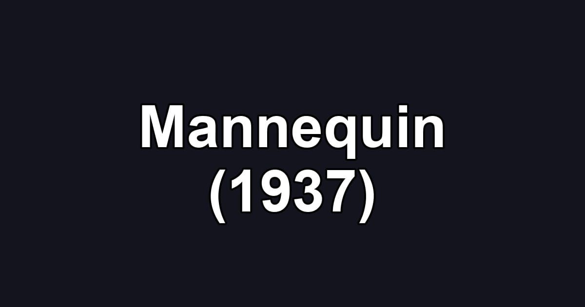 Mannequin (1937)