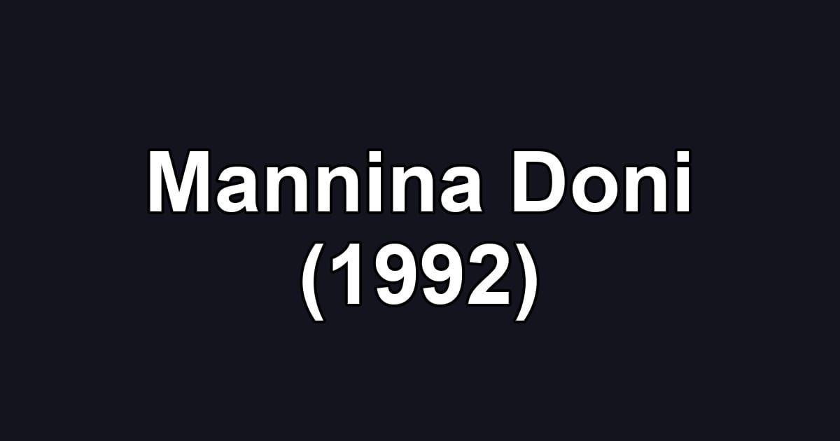 Mannina Doni (1992)