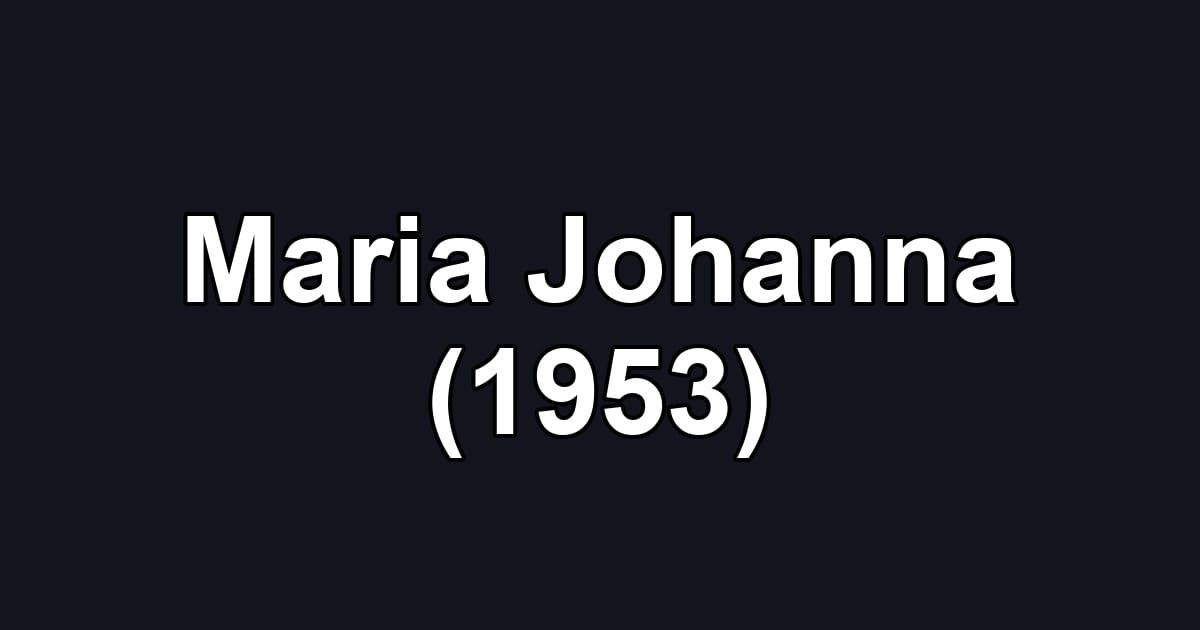 Maria Johanna (1953)