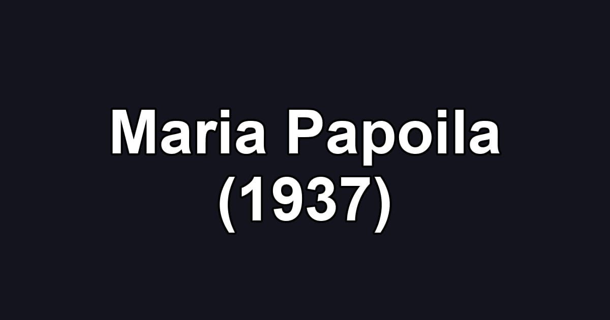 Maria Papoila (1937)