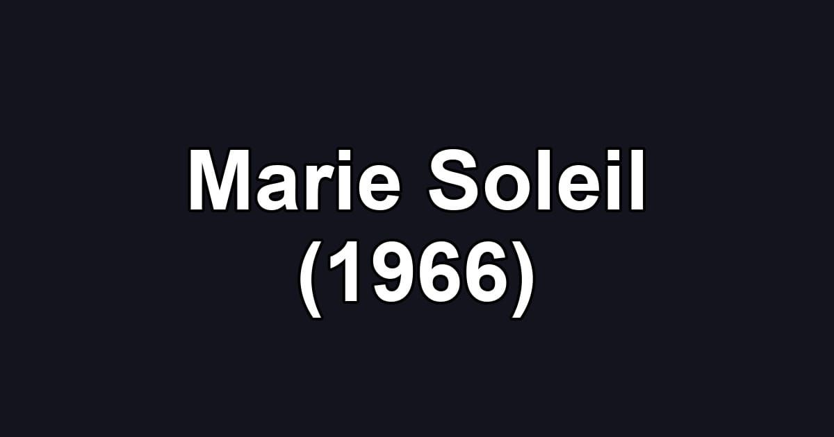 Marie Soleil (1966)