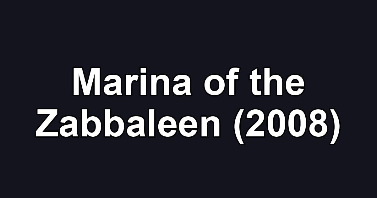 Marina of the Zabbaleen (2008)