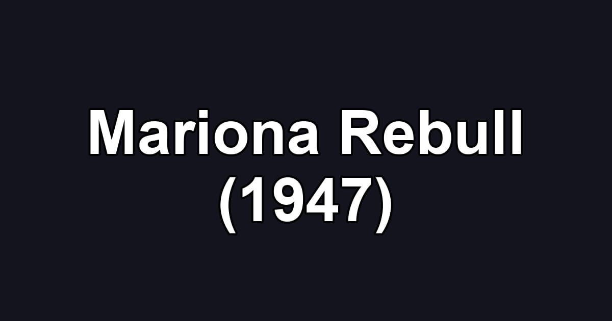 Mariona Rebull (1947)