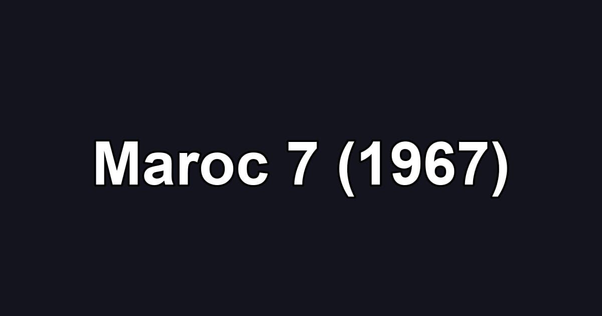 Maroc 7 (1967)