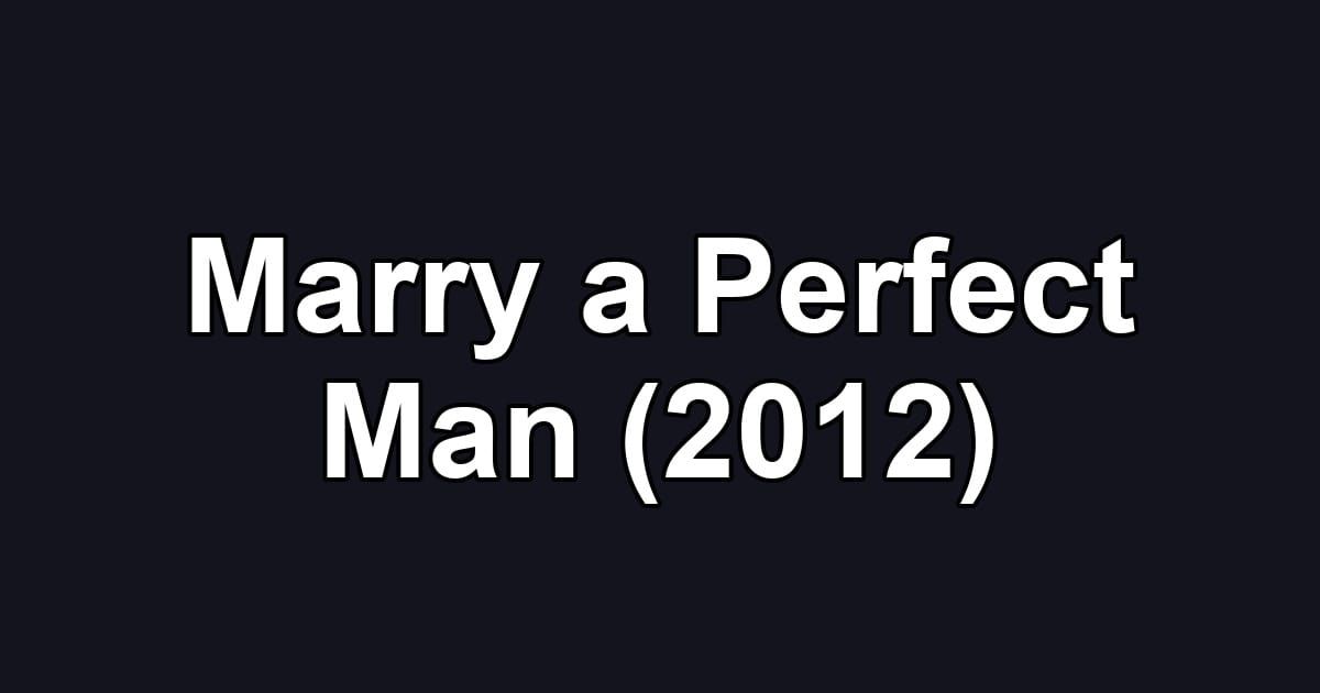 Marry a Perfect Man (2012)