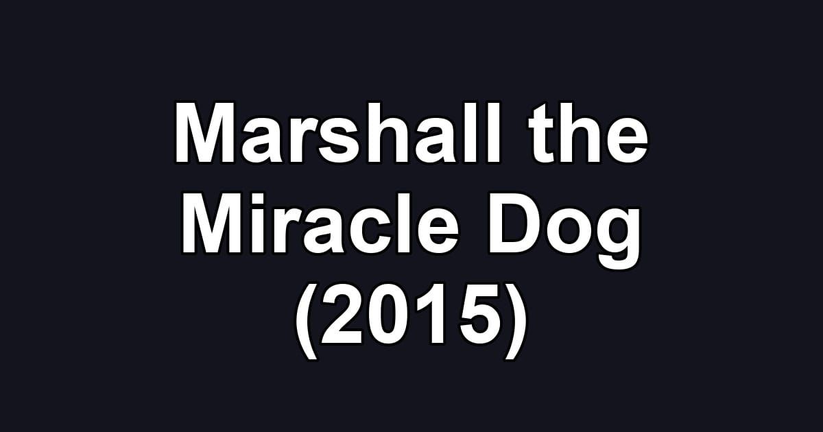 Marshall the Miracle Dog (2015)