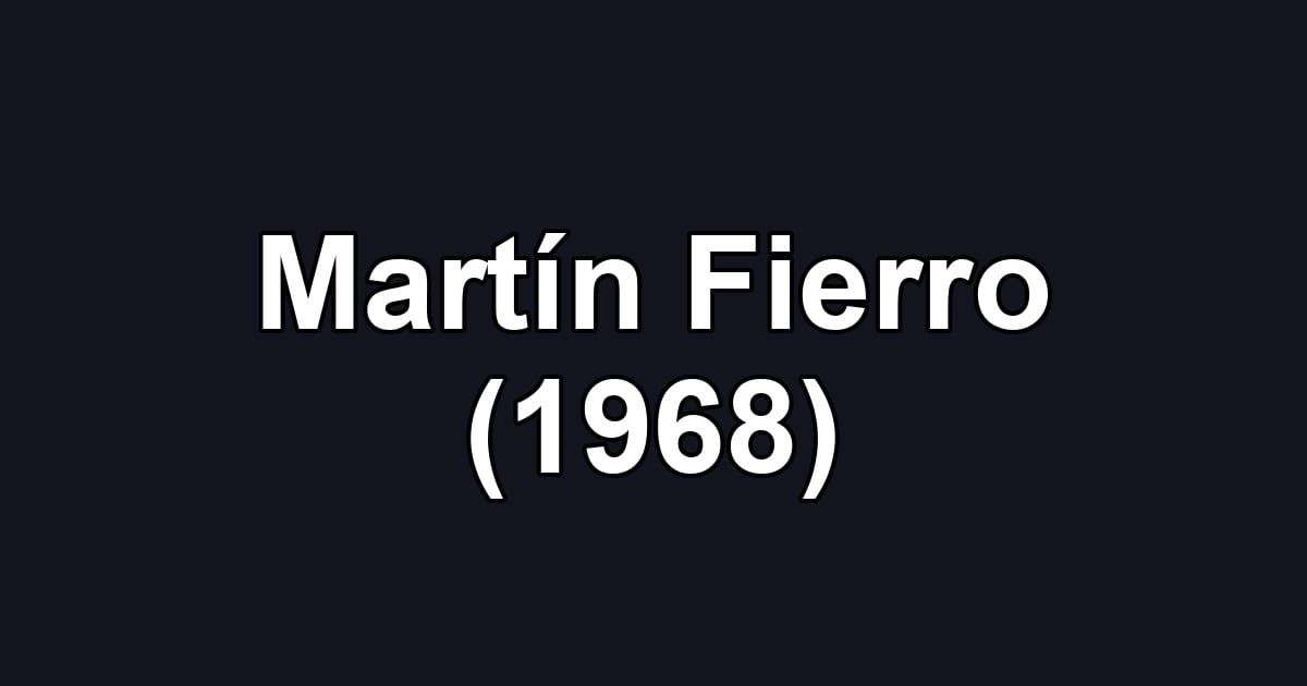 Martín Fierro (1968)