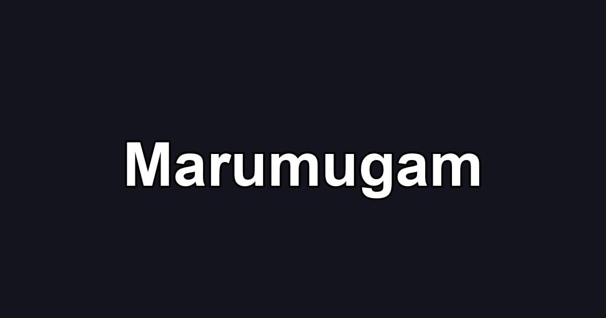 Marumugam