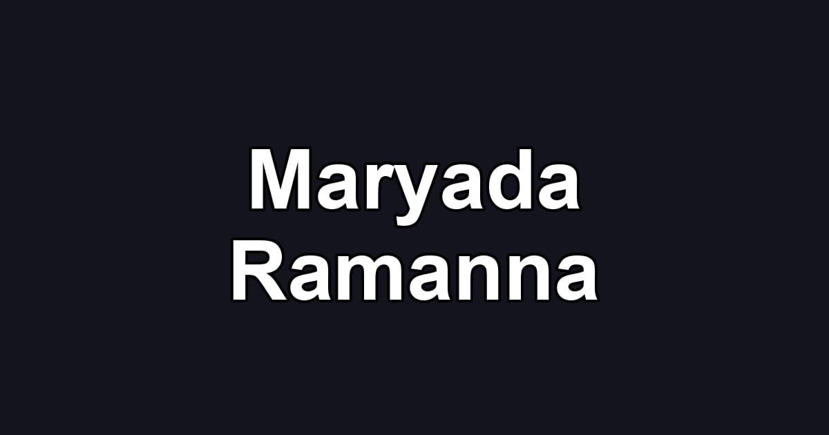 Maryada Ramanna