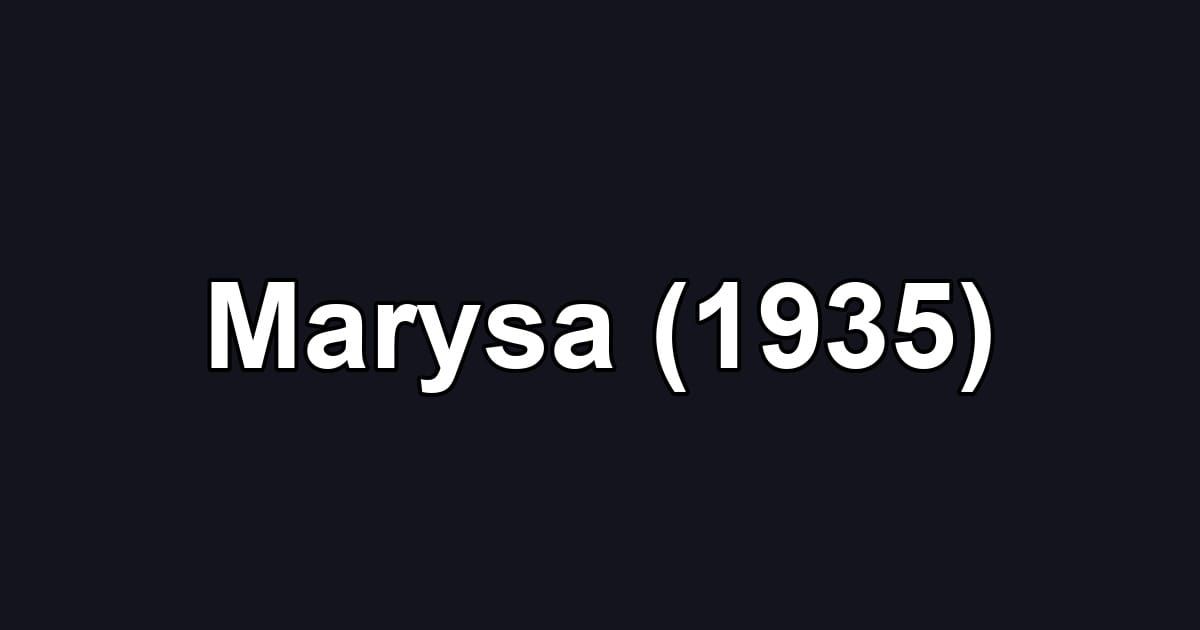 Marysa (1935)