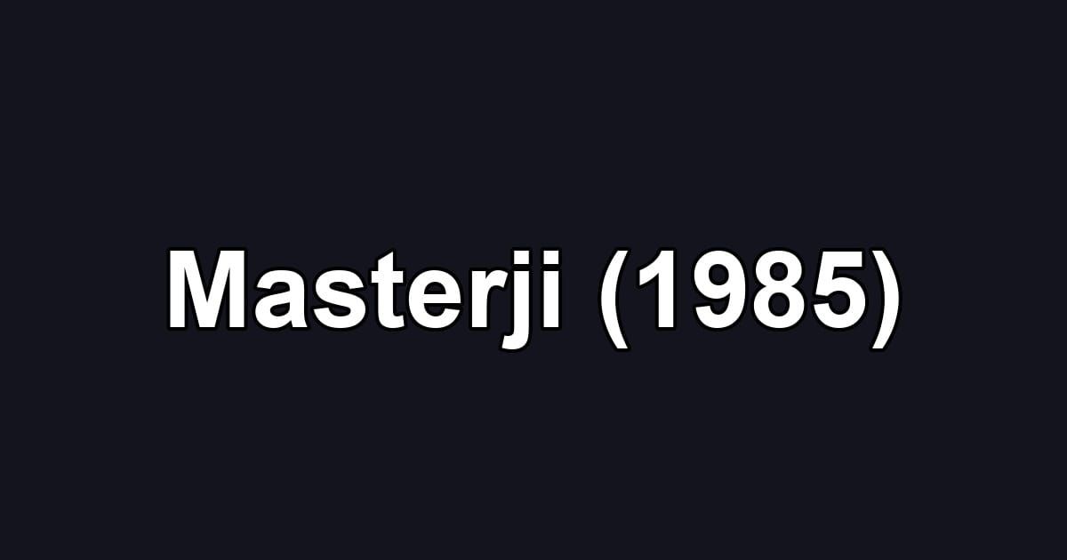 Masterji (1985)