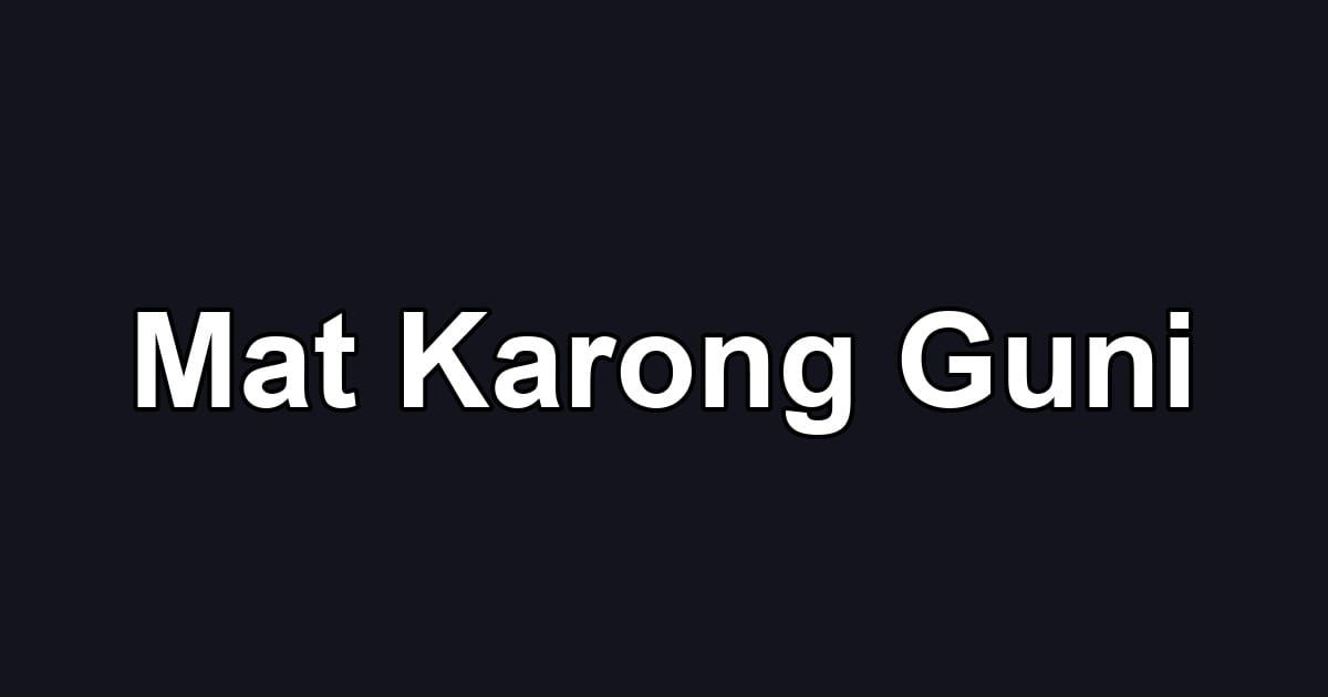 Mat Karong Guni