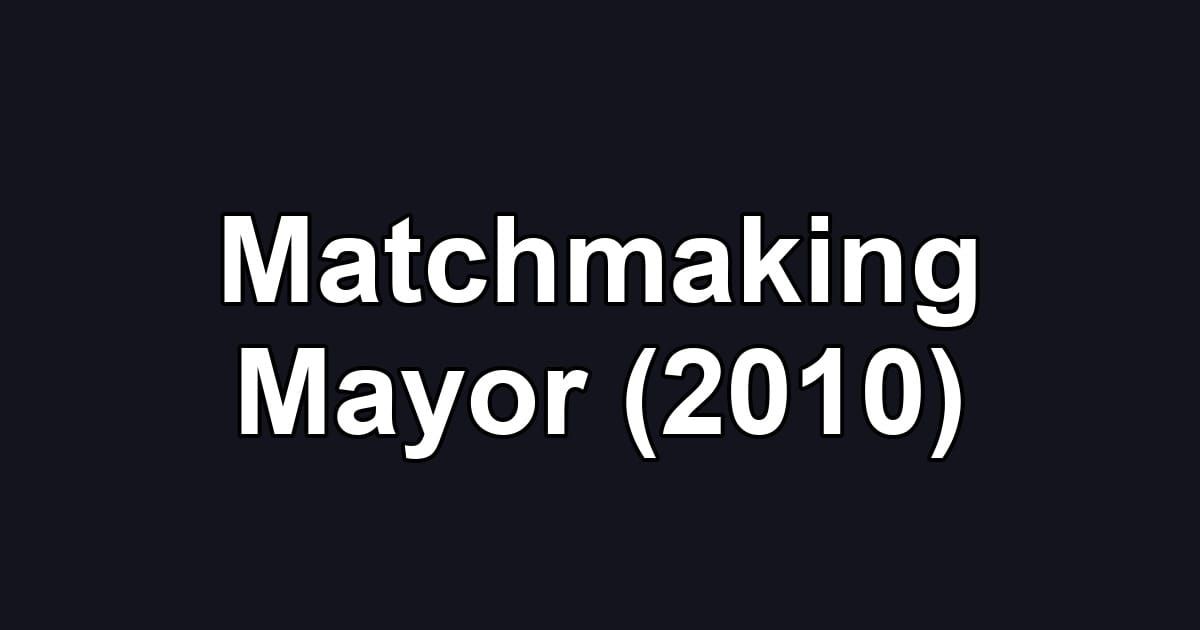 Matchmaking Mayor (2010)
