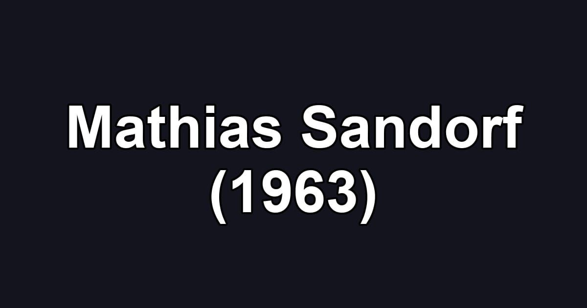 Mathias Sandorf (1963)