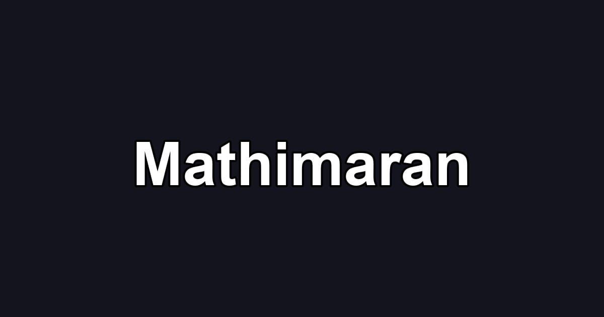 Mathimaran