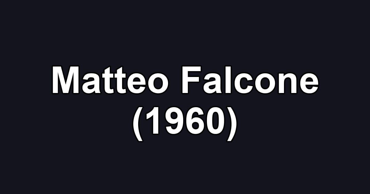 Matteo Falcone (1960)