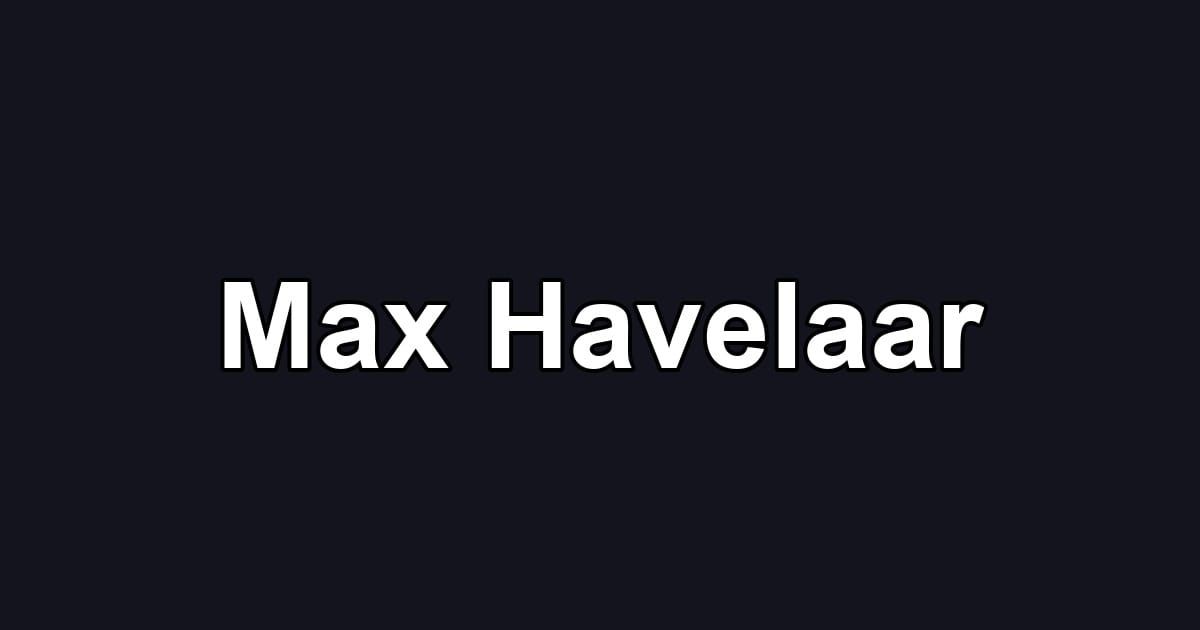 Max Havelaar