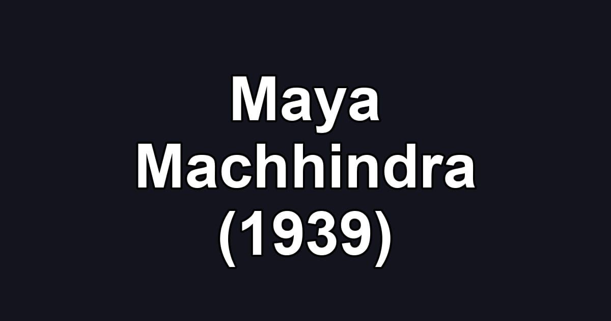Maya Machhindra (1939)