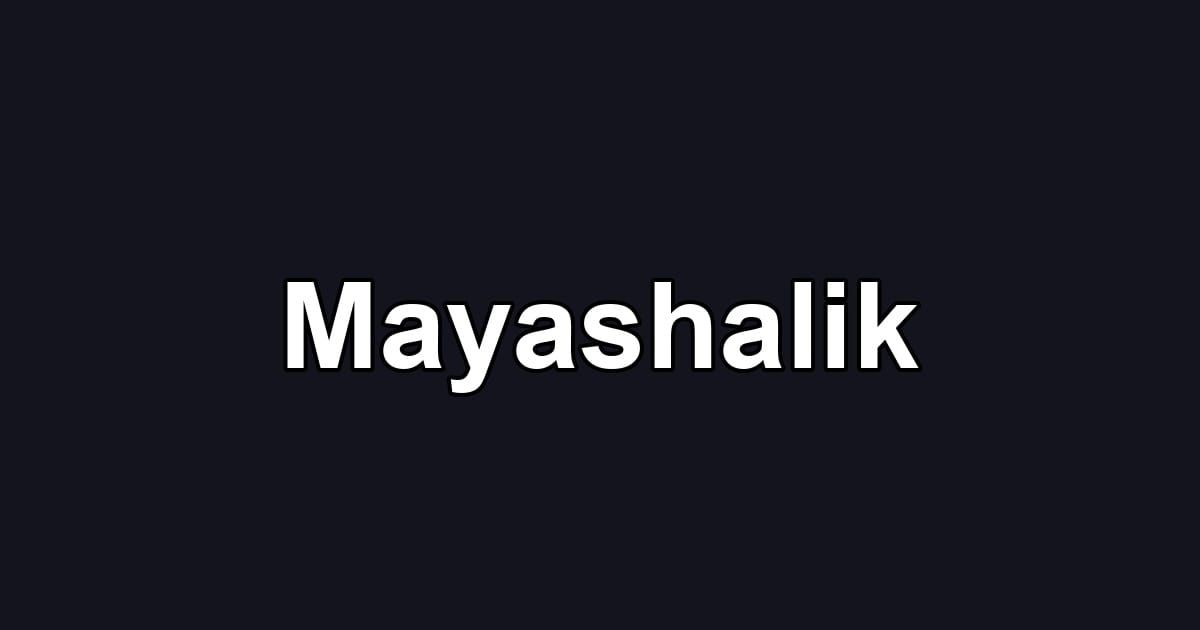 Mayashalik
